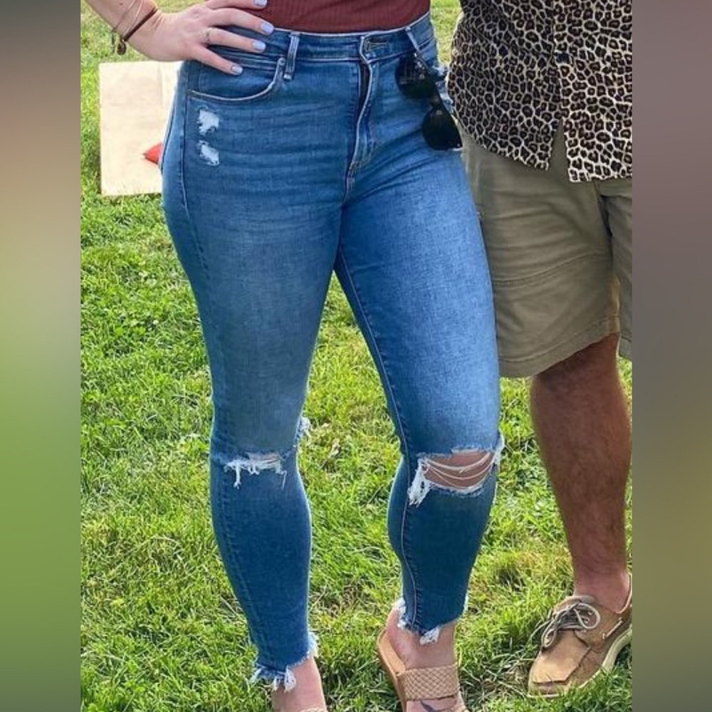 A&F supper skinny high rise jeans